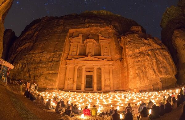 Petra at the night